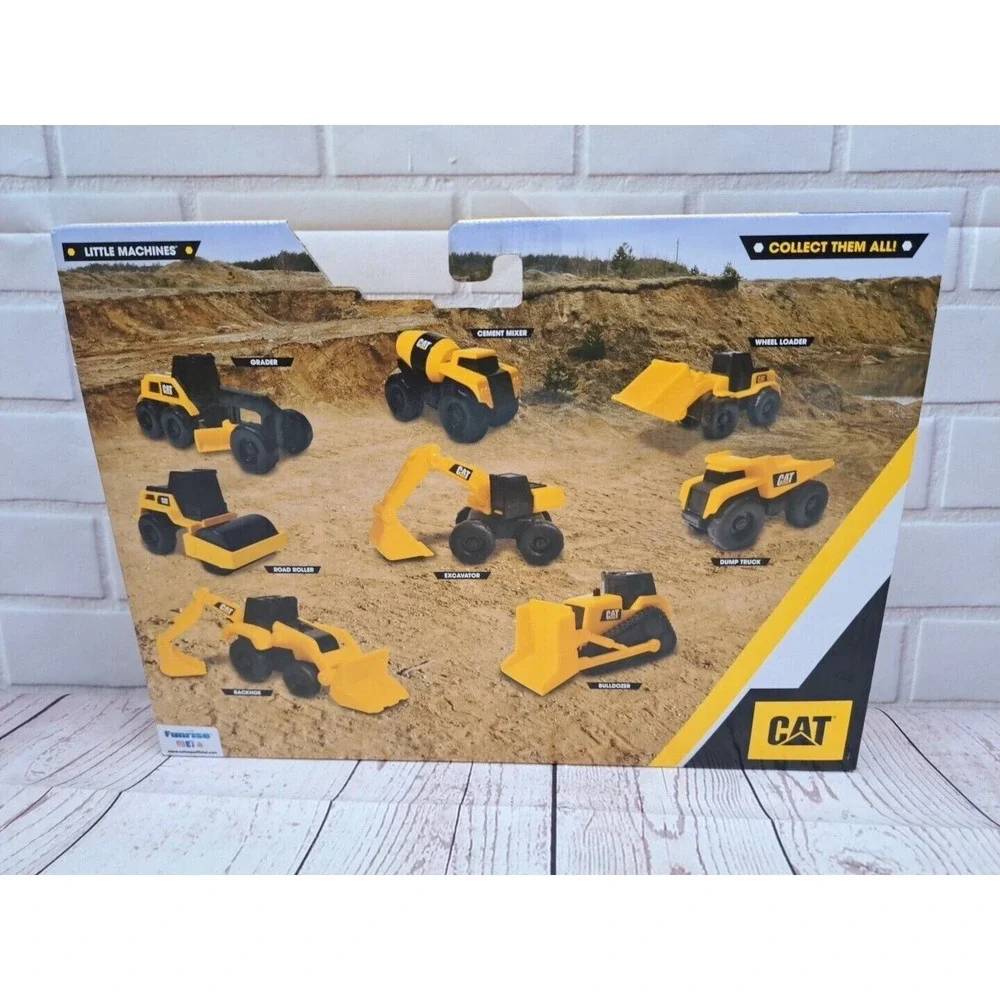 Cat Little Machines Construction Vehicle Toy Set For Kids Ages 3+